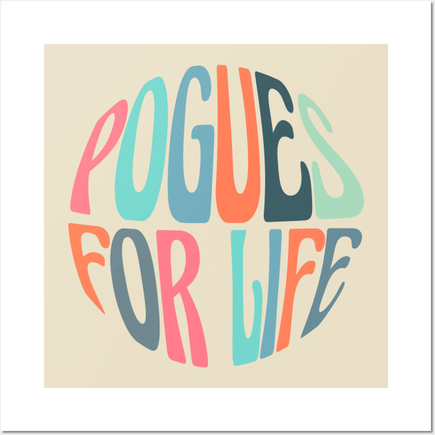 (obx) pogues for life groovy retro LIGHT Wall Art by acatalepsys 